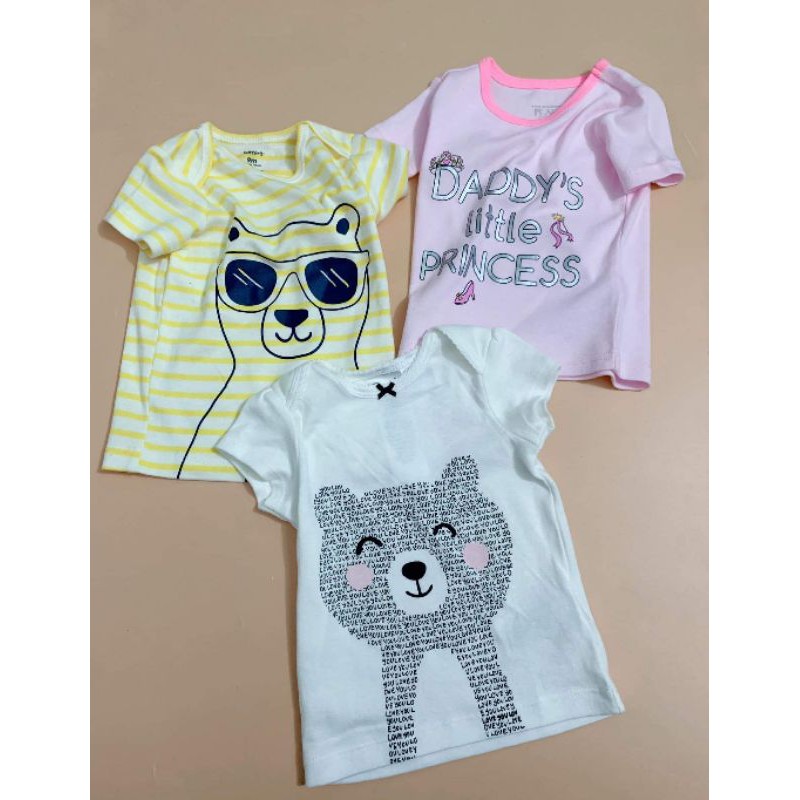 Áo cộc tay xuất dư xịn, chất cotton 100% mềm mịn, hãng Carter's, Place cho bé trai, bé gái