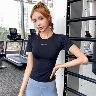 Áo phông nữ tập gym yoga | áo thun nữ tập thể thao ôm body AMI
