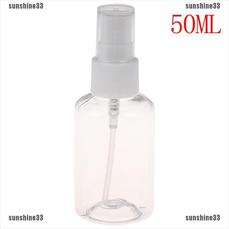 Bình Xịt Rỗng Trong Suốt Đựng Mỹ Phẩm Dùng Đi Du Lịch 30 / 50 / 100ml Tiện Lợi