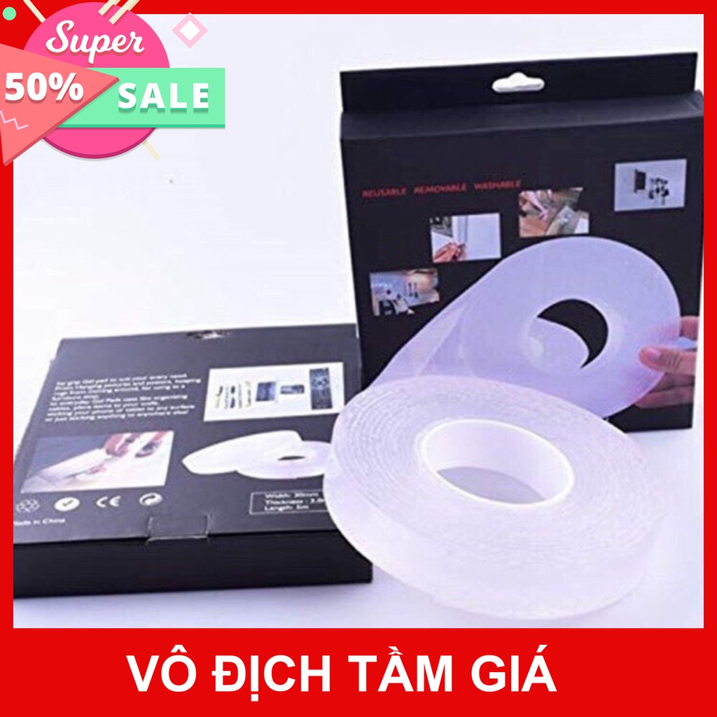 Combo/1/ cuộn băng dính 2 mặt chuyên sỉ sll mua ngay giảm giá 50% cho khách hàng