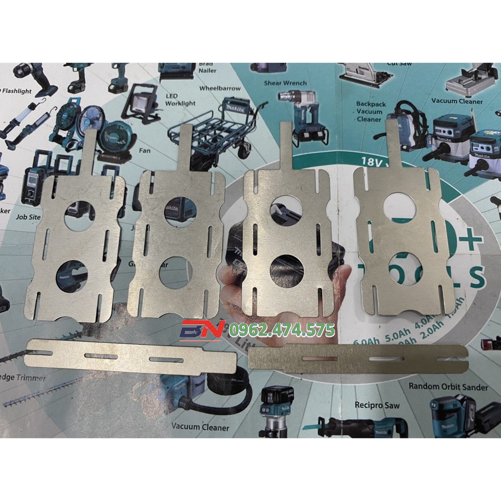 Bộ kẽm hàn cell pin 5S-3P , size 0.18mm. BN.
