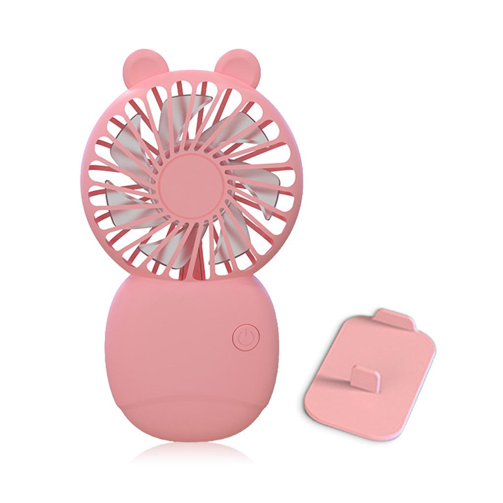 Quạt Mini Cầm Tay Bỏ Túi Yên Tĩnh Điện Mạnh Mẽ Kèm Hộp Đựng