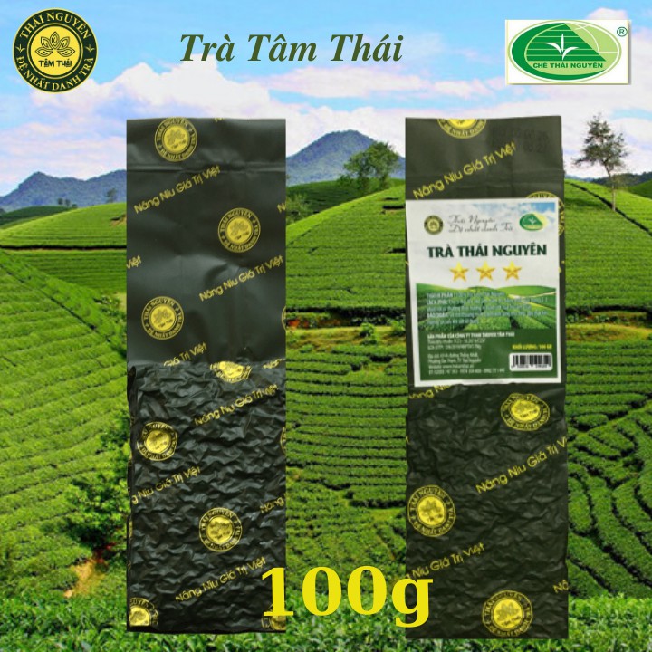 Chè Thái Nguyên Móc câu 500g (5 gói 100g) Trà Tâm Thái 3 Sao Trà Xanh Thái Nguyên Móc Câu 500g