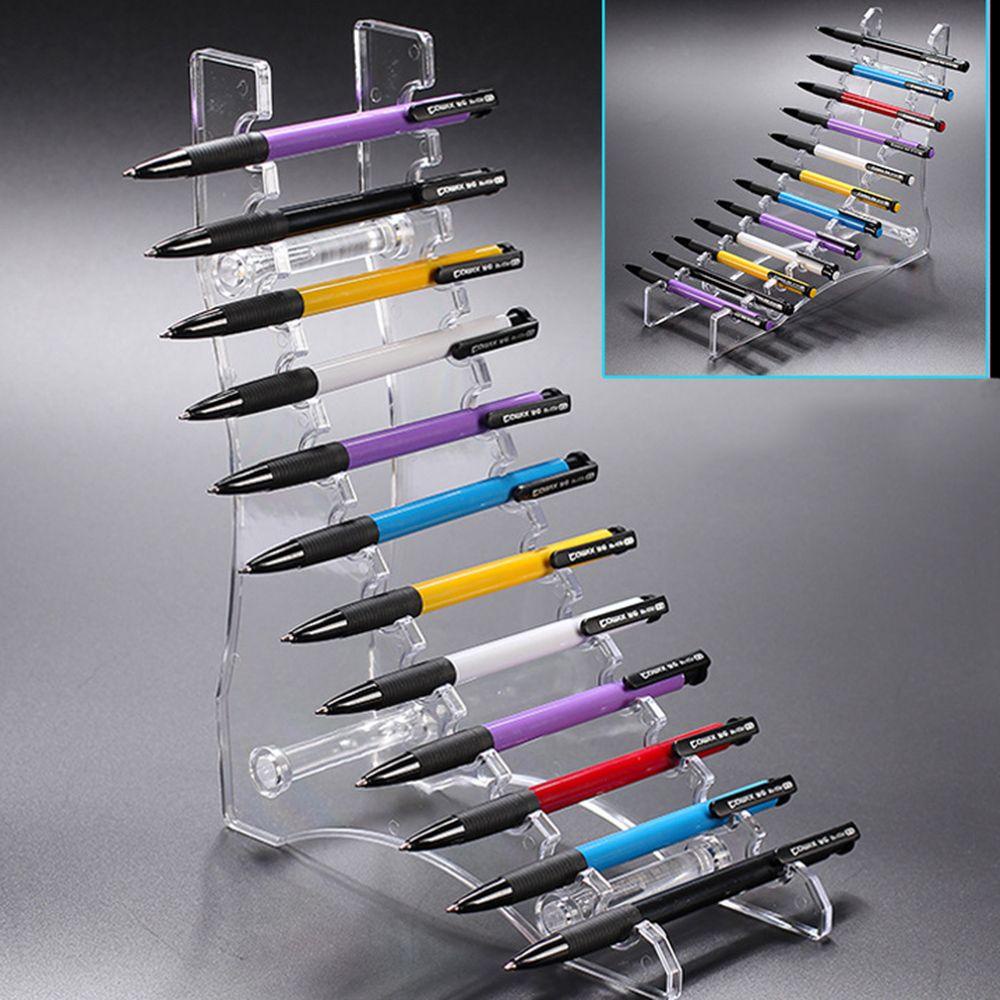 Giá Đỡ Cọ Trang Điểm 6 / 12 Ngăn Bằng Acrylic Tiện Dụng