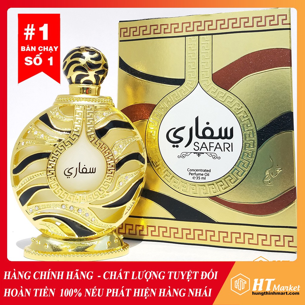 Nước Hoa Tinh Dầu Dubai Chính Hãng Nữ Thơm Sang Cực Kì Safari 35ml HT Market