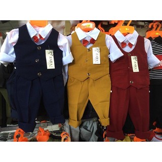 Set 3 chi tiết vest gile cho bé trai