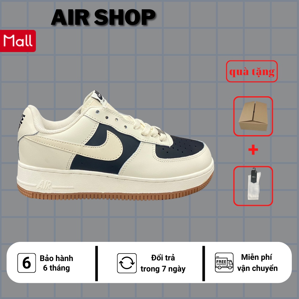 giày af1_đen trắng nam nữ, giày af1 đen, giày af1 nam nữ full box+vớ+box bảo vệ