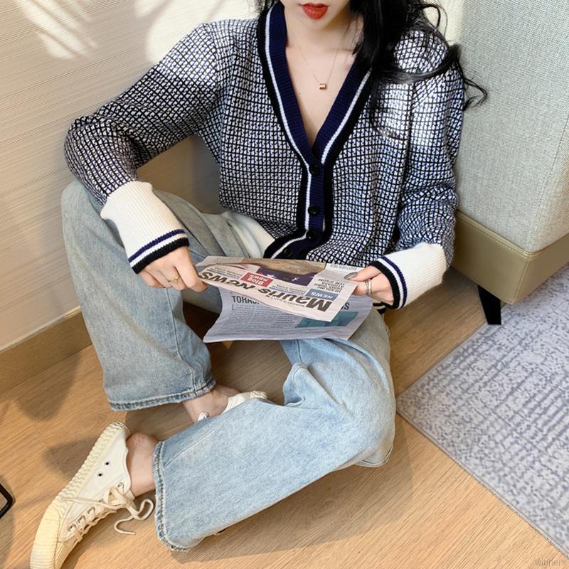 Áo Khoác Len Dệt Kim Dài Tay Dáng Rộng Thời Trang Dành Cho Nữ | BigBuy360 - bigbuy360.vn