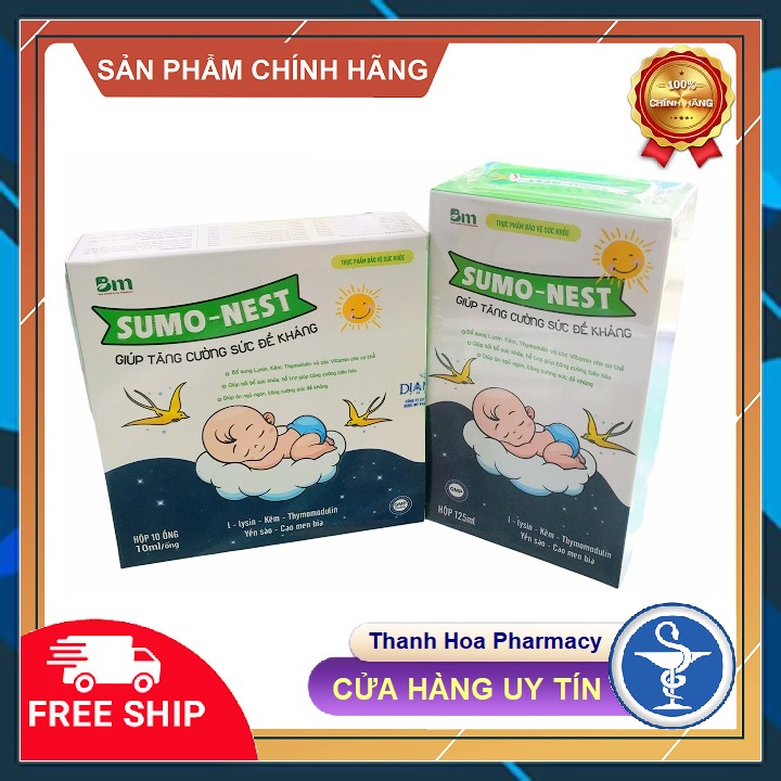 Siro ăn ngon cho bé 1 tuổi Sumo Nest siro cho trẻ biếng ăn chậm tăng cân, suy dinh dưỡng, người lớn cần bồi bổ sức khỏe