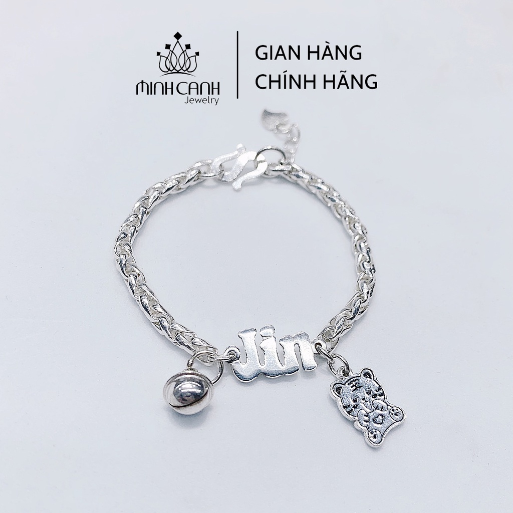 Lắc Bạc Dây Tròn Khắc Tên Mix Charm Con Giáp Cho Bé Minh Canh Jewelry