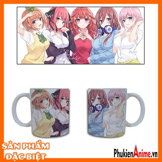 Shop Anime HCM - Ly/ cốc sứ in hình Anime Gotoubun - Nhà có 5 nàng dâu