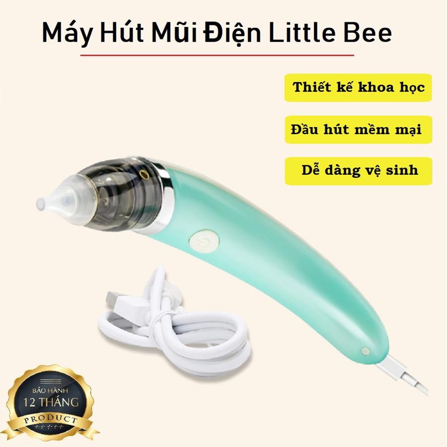 Máy Hút Mũi Điện Tử sạc pin Đầu Mềm Cho Bé Little Bees