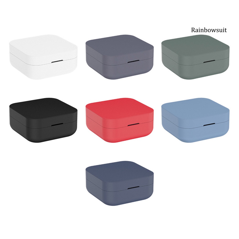 Vỏ bảo vệ hộp sạc đựng tai nghe bluetooth Xiaomi Air 2 Se bằng silicon chống trầy xước