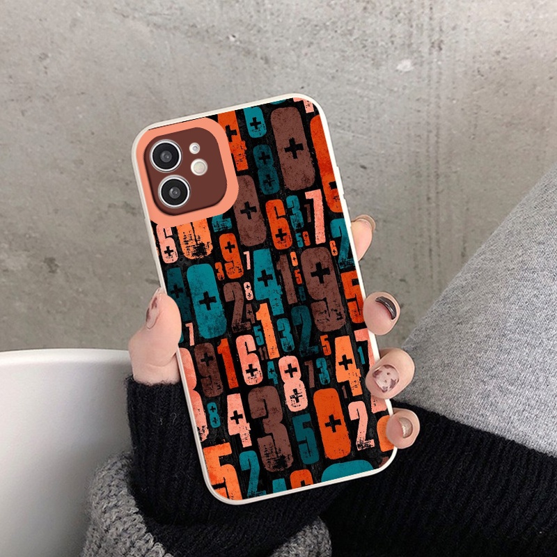 Ốp iphone 12 ký tự số sắc màu đa dạng cho ip 11/12/13/pro/max/plus/promax/6/6plus/6splus/7plus/8/8plus/xr/xs