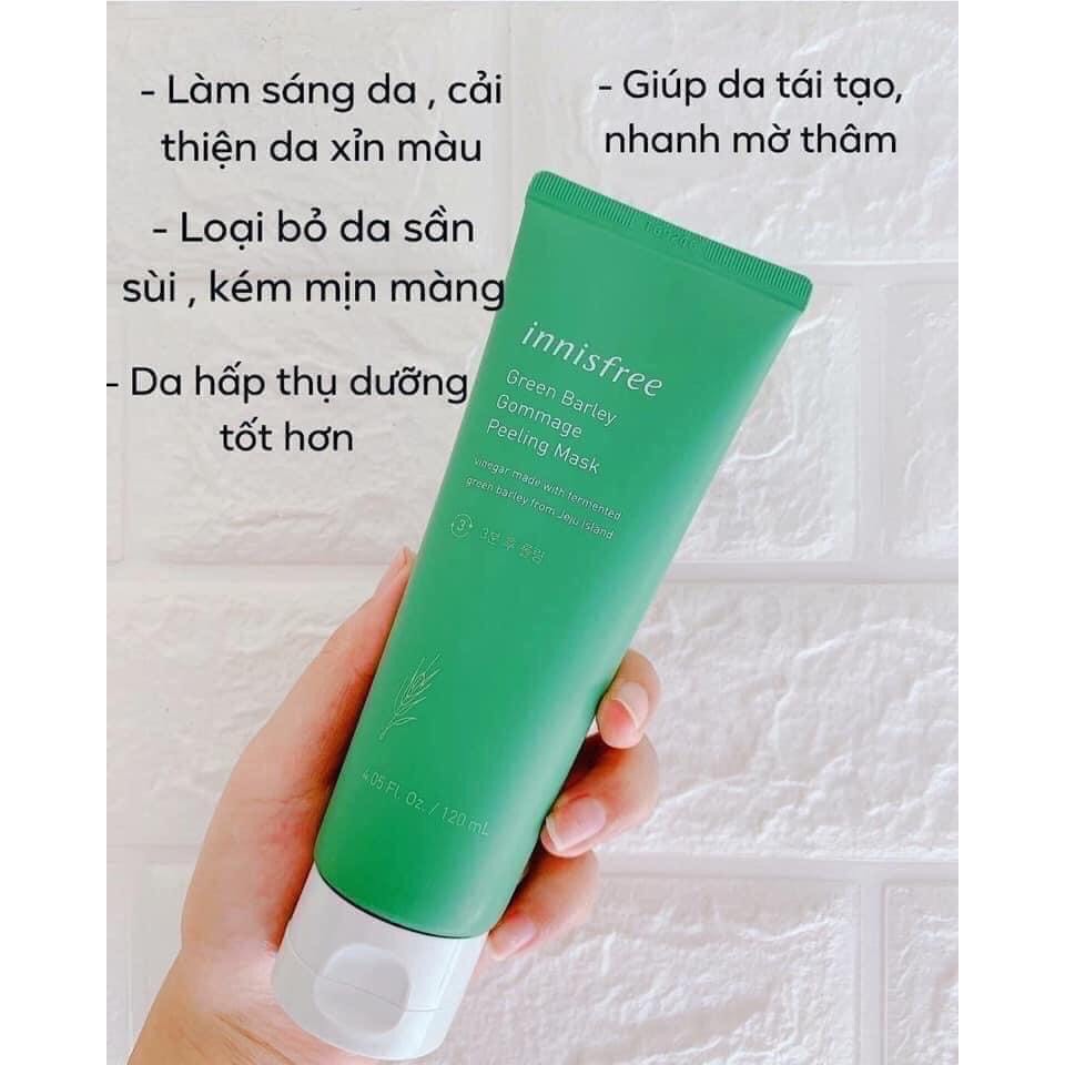 Tẩy Tế Bào Chết - Tẩy Da Chết Chiết Xuất Lúa Mạch Innisfree Green Barley Gommage Peeling Mask 120ml