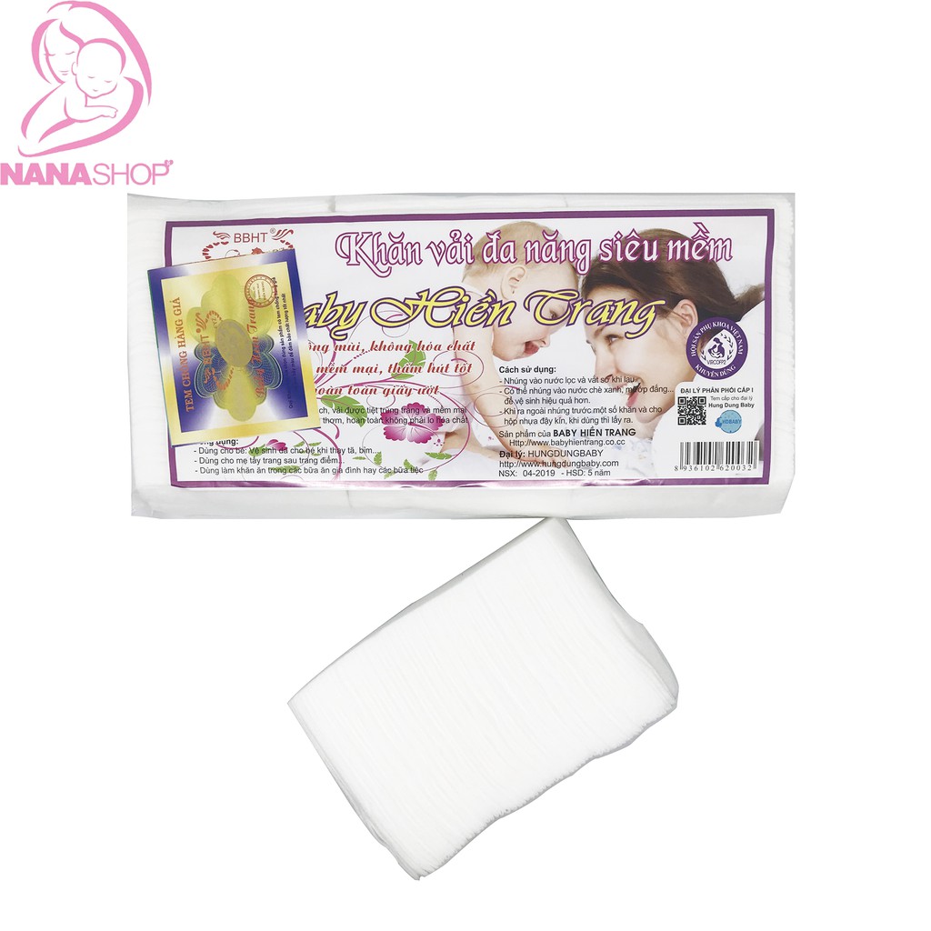 Khăn vải khô đa năng Hiền Trang gói 200gram - 170 tờ