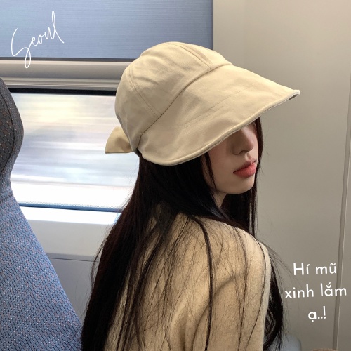 Mũ lưỡi trai vành mềm dài 12 cm chống tia UV, nón lưỡi trai phong cách hàn quốc 2022