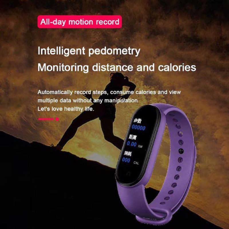 M5 Sport Fitness Smartband Blood Pressure Heart Monitor Rate Band