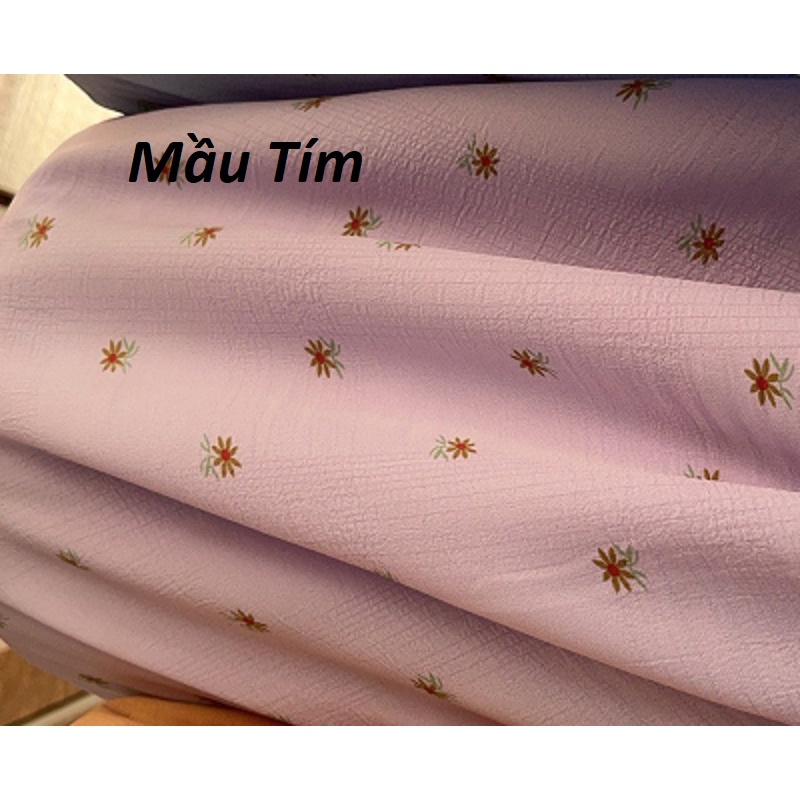 Bộ đồ bé gái hoa cúc cánh tiên chất đũi xốp mềm mát XHN942