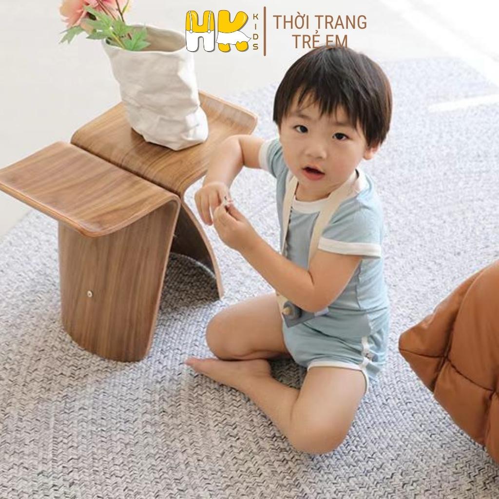 Bộ Minky mom chính hãng cộc tay cho bé chất thun lạnh pettit size từ 1 - 5 tuổi - HK KIDS (màu 8-11)