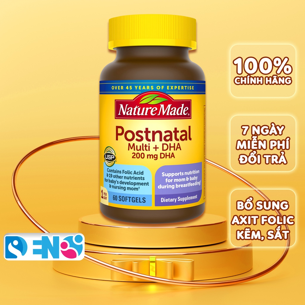 Vitamin tổng hợp Nature Made Prenatal Multi-vitamin bà bầu 150 viên