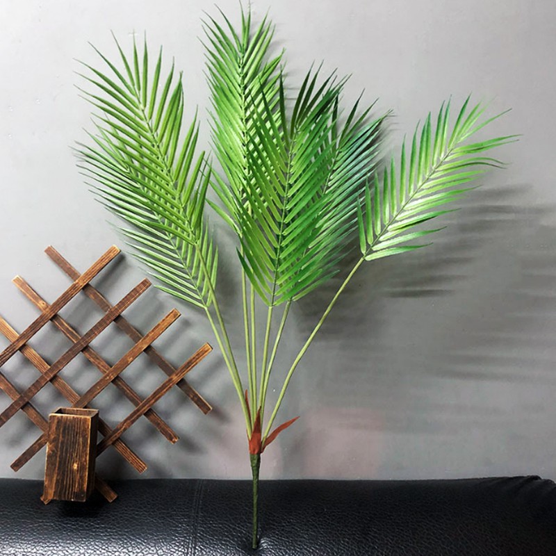 Cành cây dừa giả bằng nhựa cắm bình, chậu cây - 70cm - NC59 - Jassi Decor