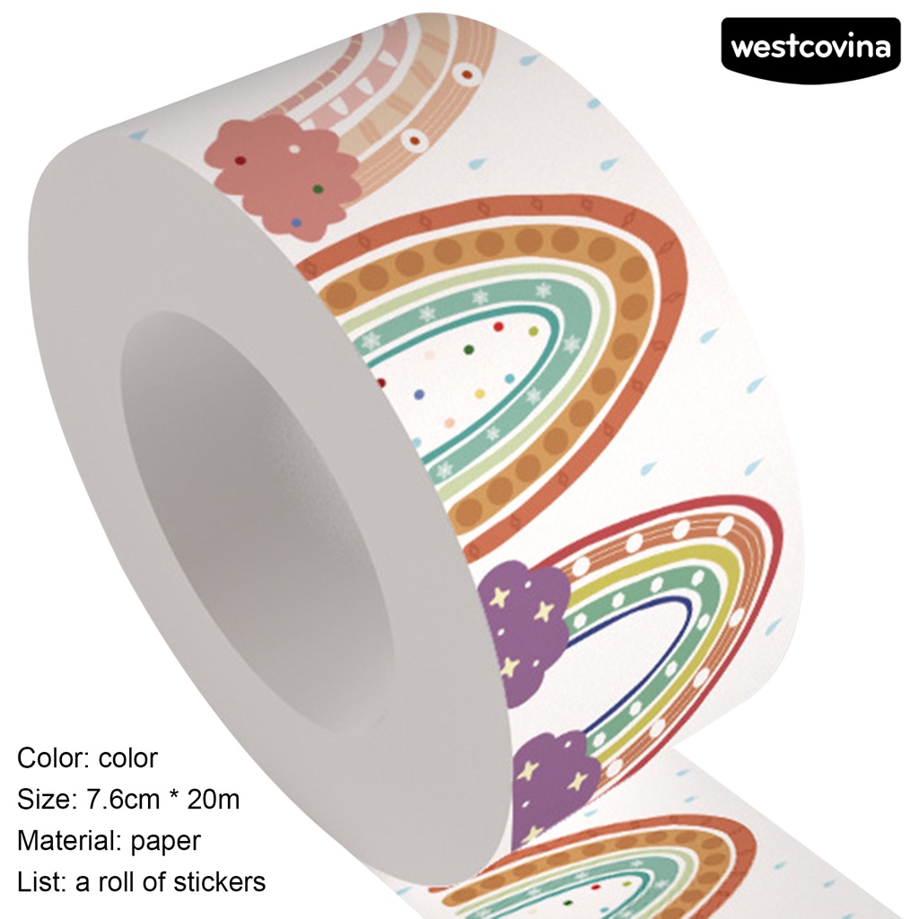 [Hot]✍1 Cuộn Giấy Dán Trang Trí Nhiều Màu Sắc Phong Cách Boho
