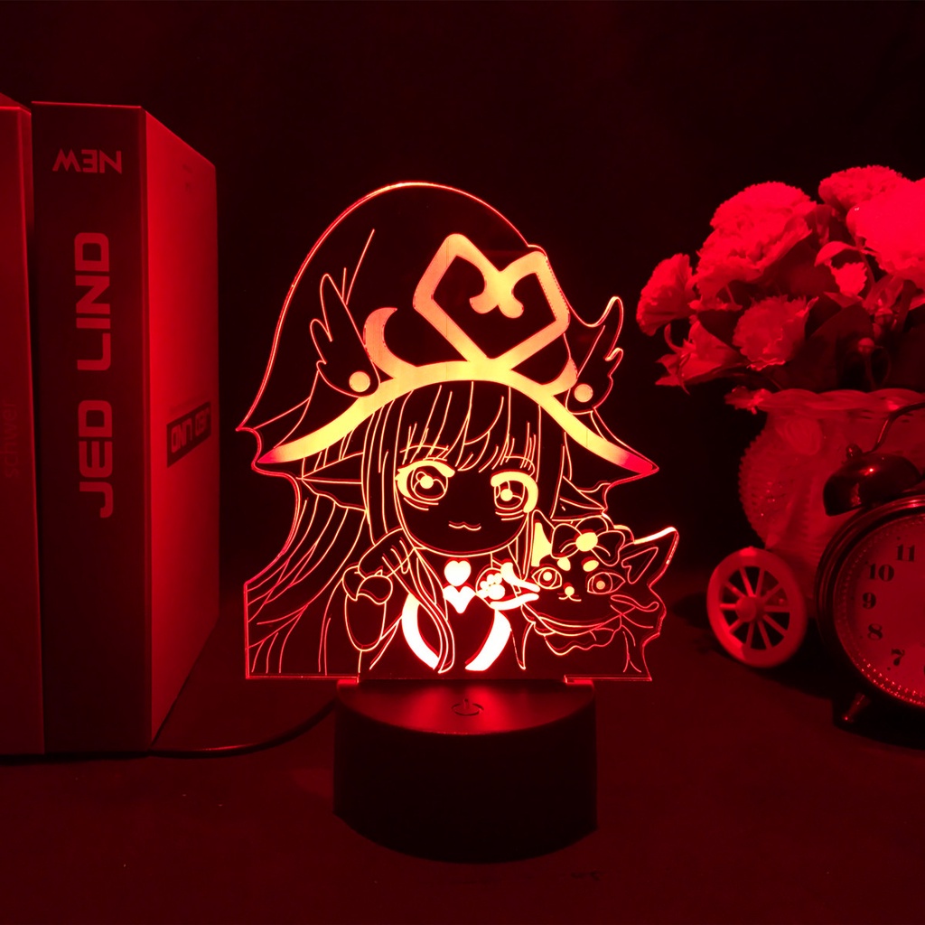Đèn Led Neon 3D Hình Nhân Vật Game Liên Minh Huyền Thoại Lulu The Fae Sorceress