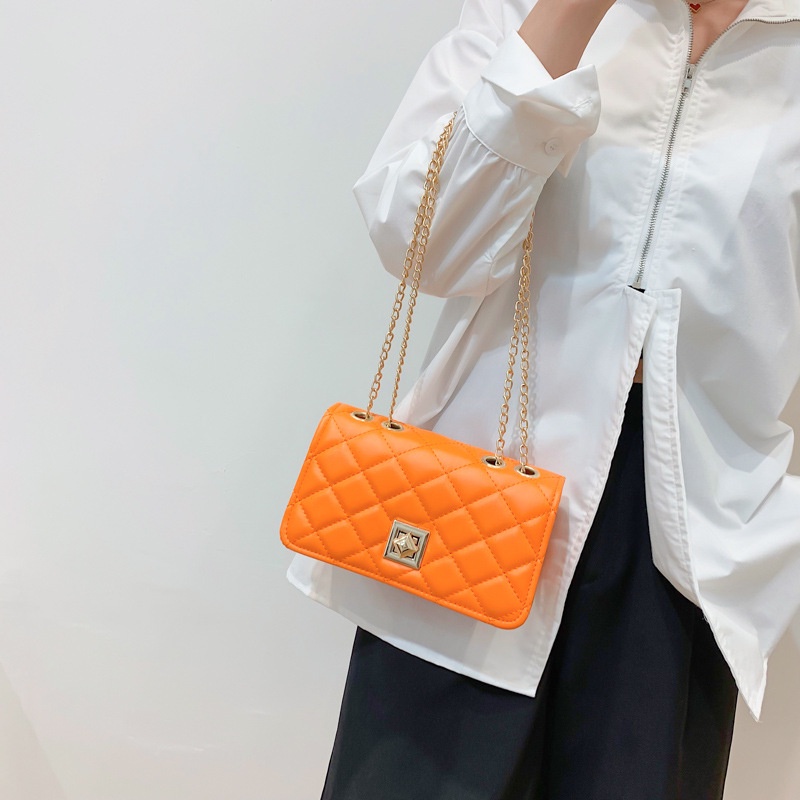 Túi Đeo JASMIN NOIR Chéo Họa Tiết Caro Dây Xích Thời Trang Cho Nữ