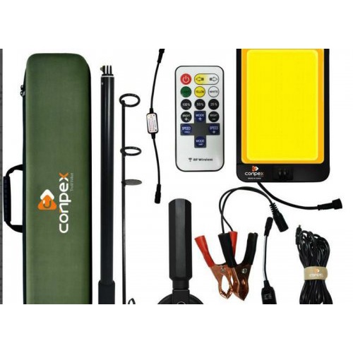 ĐÈN CONPEX SIÊU SÁNG , ĐÈN LED CẦN CÂU CAMPING 12V CÓ TÚI ĐỰNG