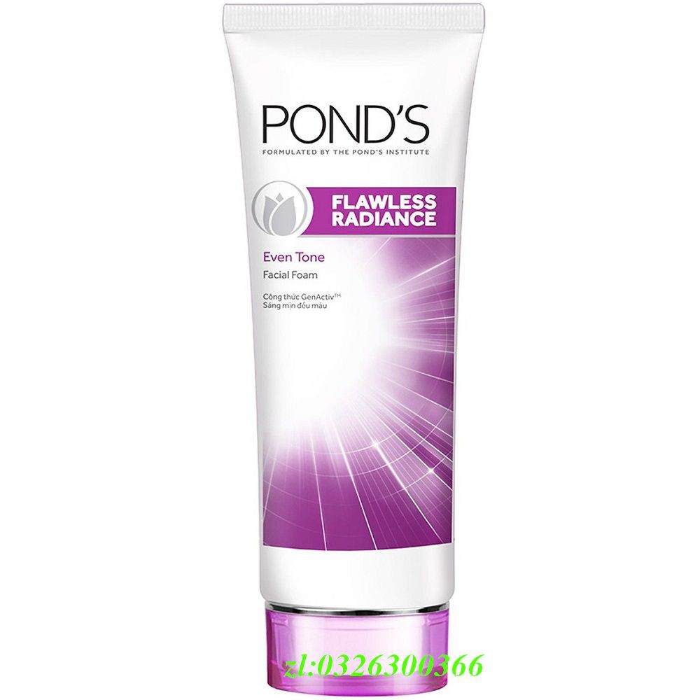 Sữa Rửa Mặt Nữ 100Ml Ponds Flawless White Dưỡng Trắng Cao Cấp,Chính Hãng.