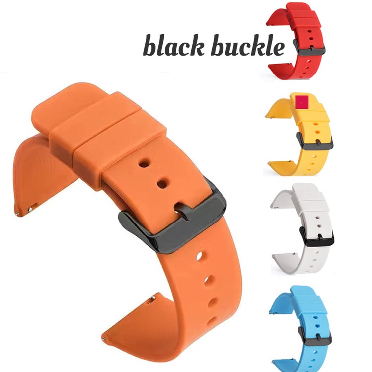 Dây Đeo Đồng Hồ Bằng Silicone Chống Nước Tháo Nhanh Cho Samsung Active 2 Huami Smart Watch14/ 16/ 18/19/ 20/21/22/24mm