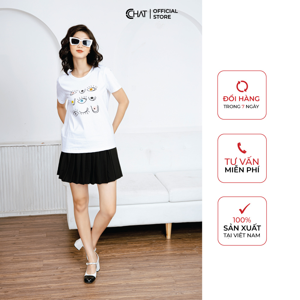 Áo phông in 9 con mắt CChat Clothes