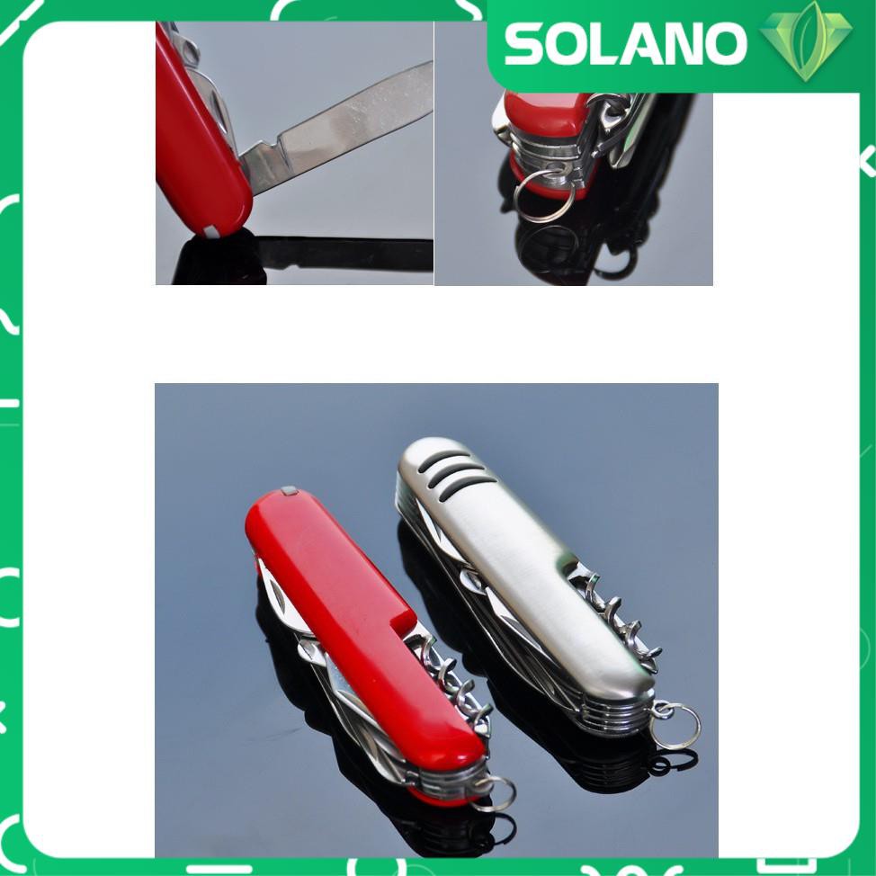 Dao đa năng SOLANO dụng cụ đa năng gia đình 11 món dao, kéo, vít, dũa,... sửa chữa tiện dụng HG-001297