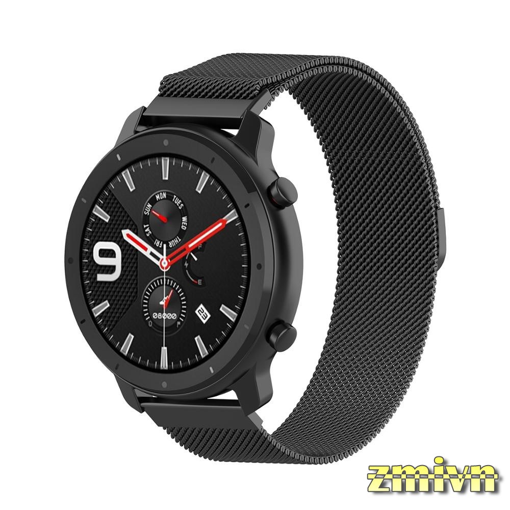 Dây đeo milanese loop nam châm thép không gỉ Amazfit GTR 42mm 47mm