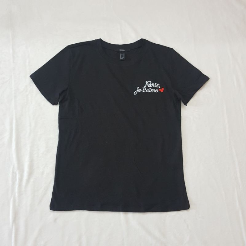Áo thun F21  basic 100% cotton vnxk thêu chữ