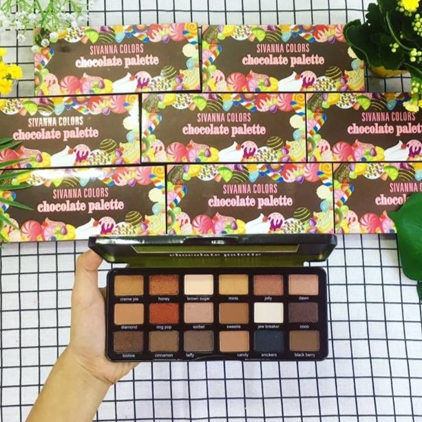 Bảng Phấn Mắt Sivanna Colors Chocolate Palette HF7006