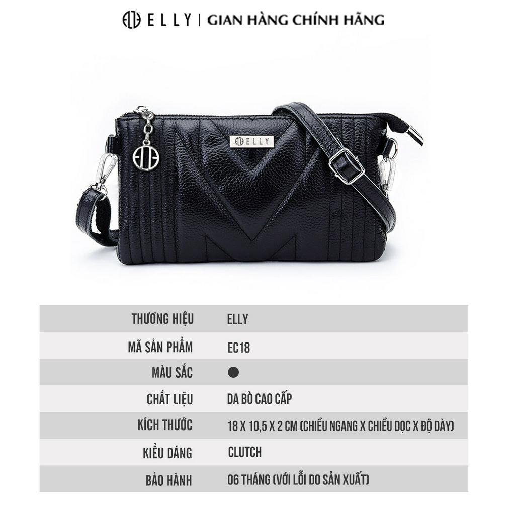 Túi clutch nữ cao cấp da thật ELLY – EC18