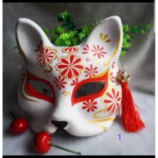 Mặt nạ hồ ly cosplay vẽ sẵn hình siêu đẹp