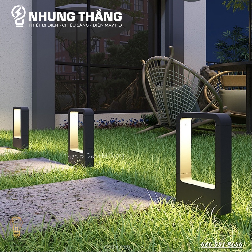 Đèn Trang Trí Sân Vườn DSV-818 Chống Nước - Chiều Cao 40cm - Ánh Sáng Vàng - Sử Dụng Điện