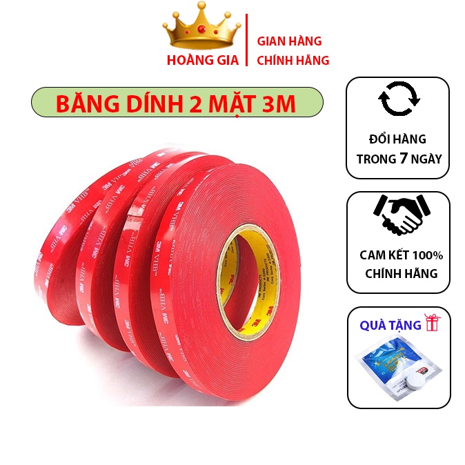 [Mã LIFEAU5SALE giảm 20k đơn 50k] Băng Dính Hai Mặt – Băng Dính 3M – Cường Lực Siêu Dính Hai Mặt Chất Lượng Cao Hãng 3M