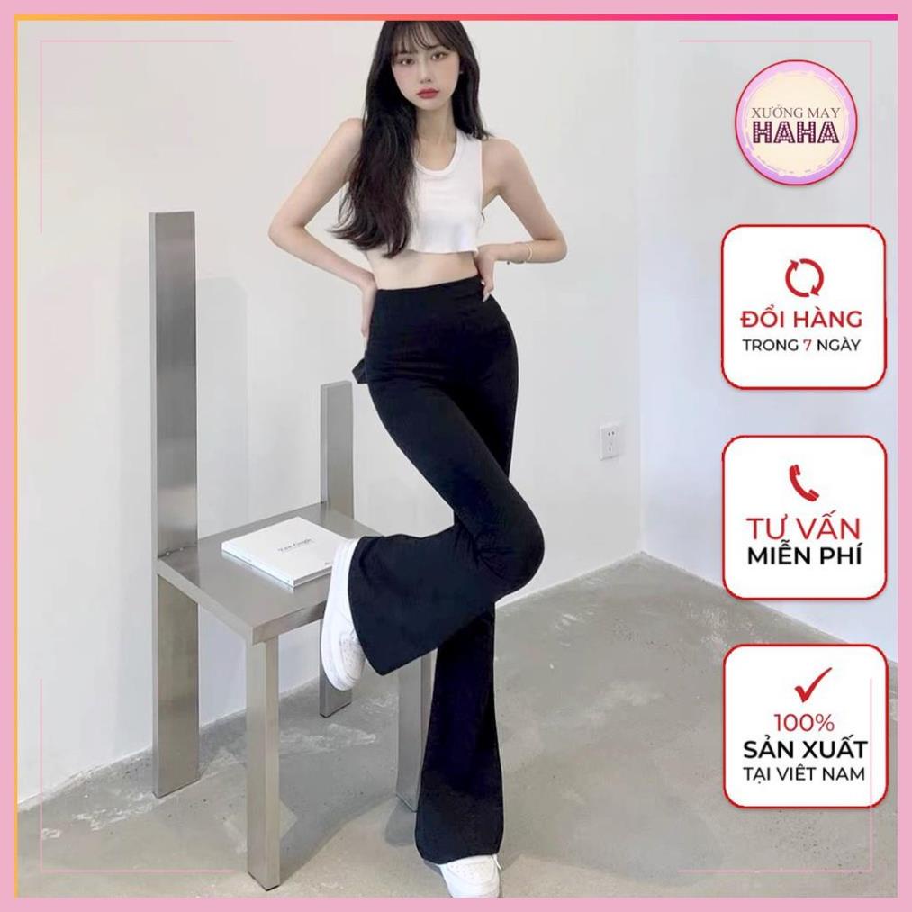 Quần legging ôm ống loe dáng dài