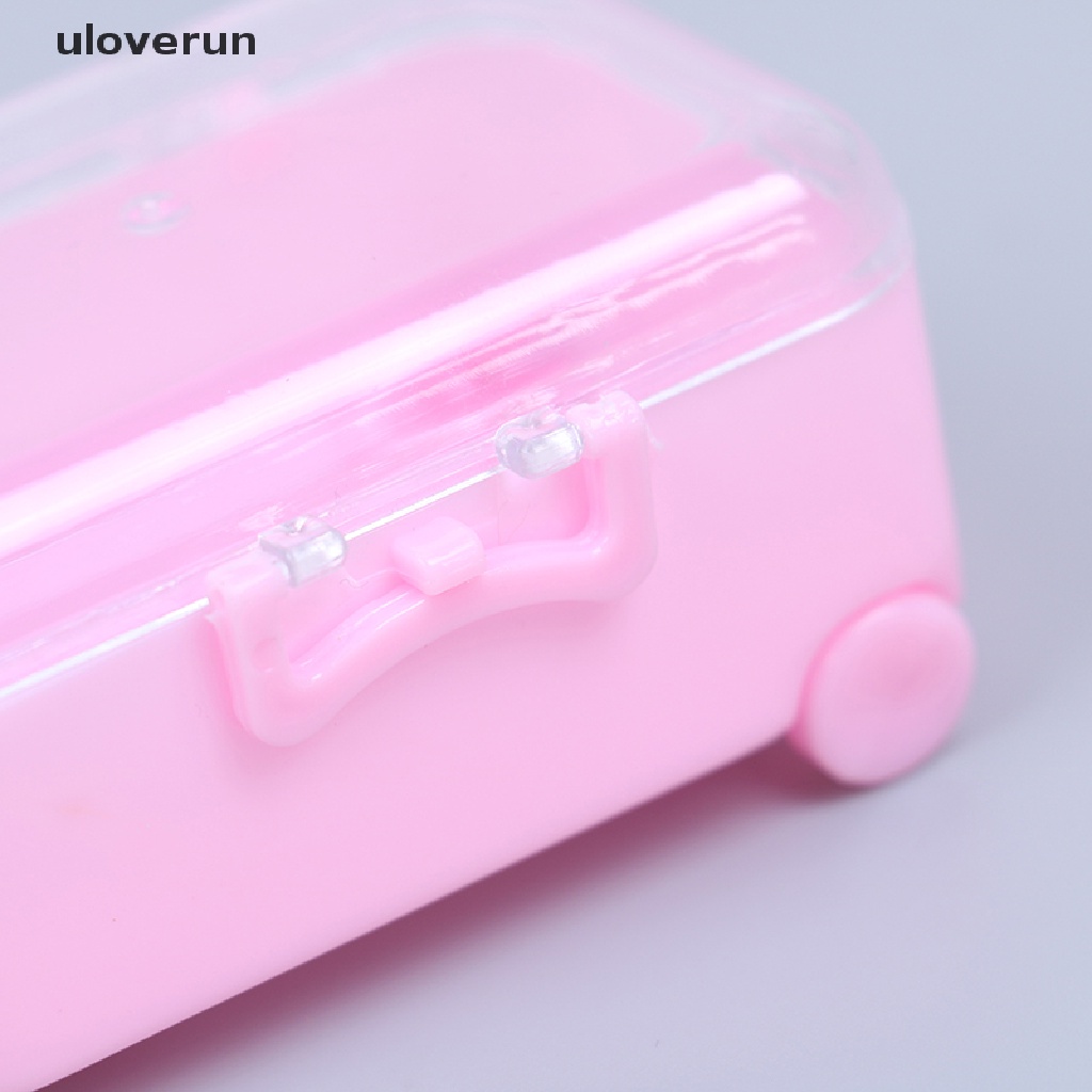 Va Li Kéo Mini Bằng Nhựa Dễ Thương Cho Nhà Búp Bê