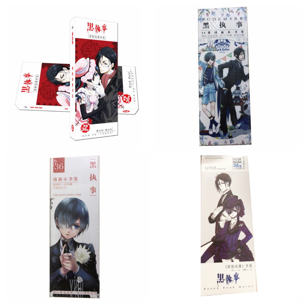 Bookmark Hắc quản gia Kuroshitsuji - Furyu Black Butler: Ciel Phanto tập ảnh đánh dấu sách kẹp sách tiện lợi anime chibi