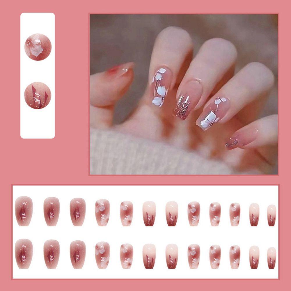 Hộp 24 Móng Tay Giả Trang Trí Độc Đáo MIHAN1