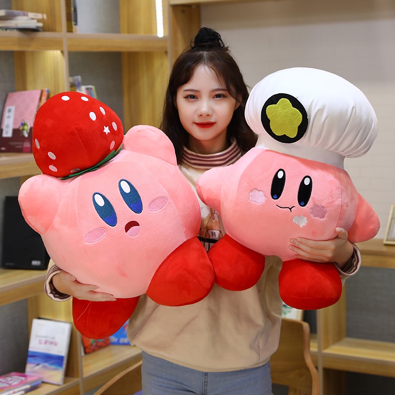 Gối Nhồi Bông Dễ Thương Hình Kirby Hoạt Hình Hai Chiều Thoải Mái Làm Quà Tặng Sinh Nhật Cho Trẻ