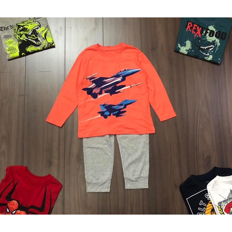 Bộ dài tay bé trai size đại- Bộ dài tay Place siêu đẹp size đại cho bé từ 4-14y