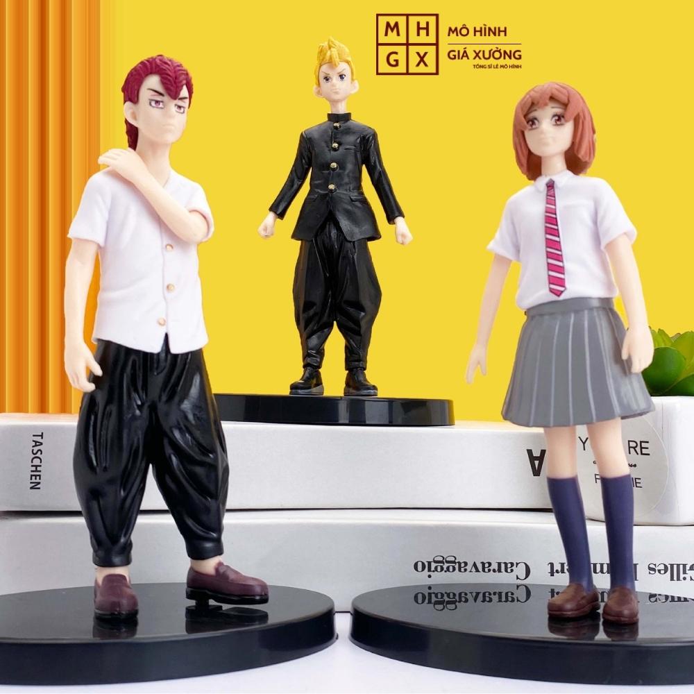 Mô Hình Tokyo Revenger Mikey , Hinata , Takemichi, Baji, Draken, Akkun-Tokyo Revenger, No Box,Chiếu Cao17cm