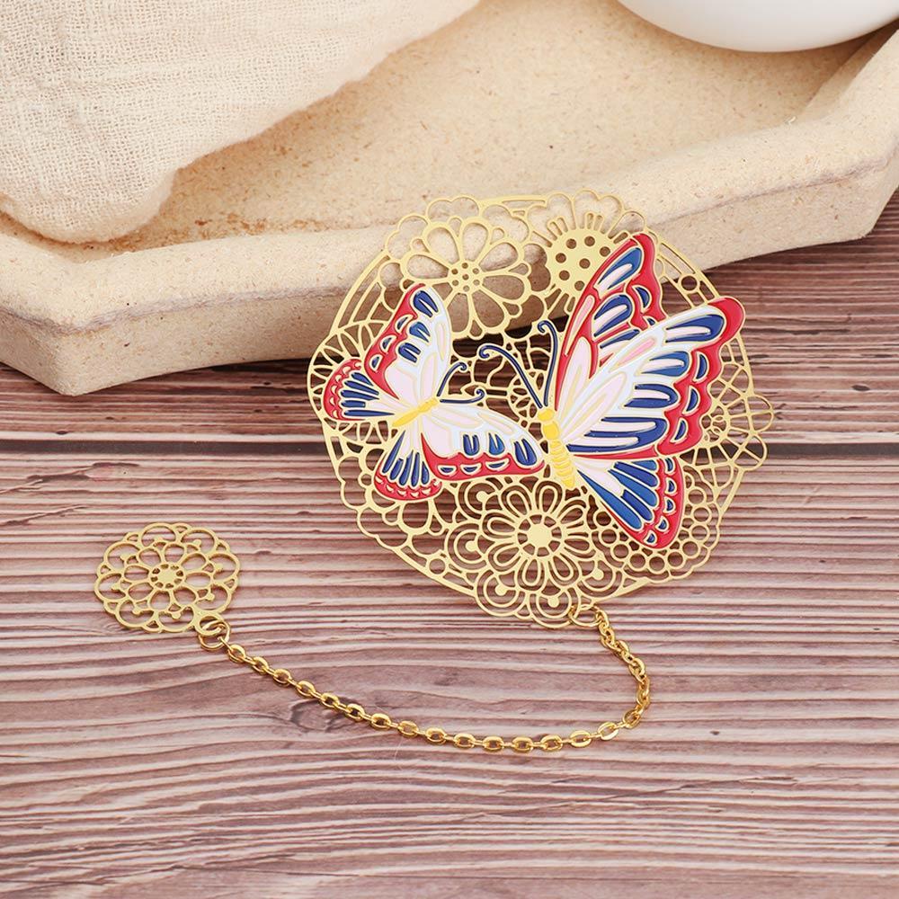 CHOOKEY Thẻ Đánh Dấu Trang Sách Bằng Đồng Thau Phối Tua Rua Phong Cách Trung Hoa Cổ Điển