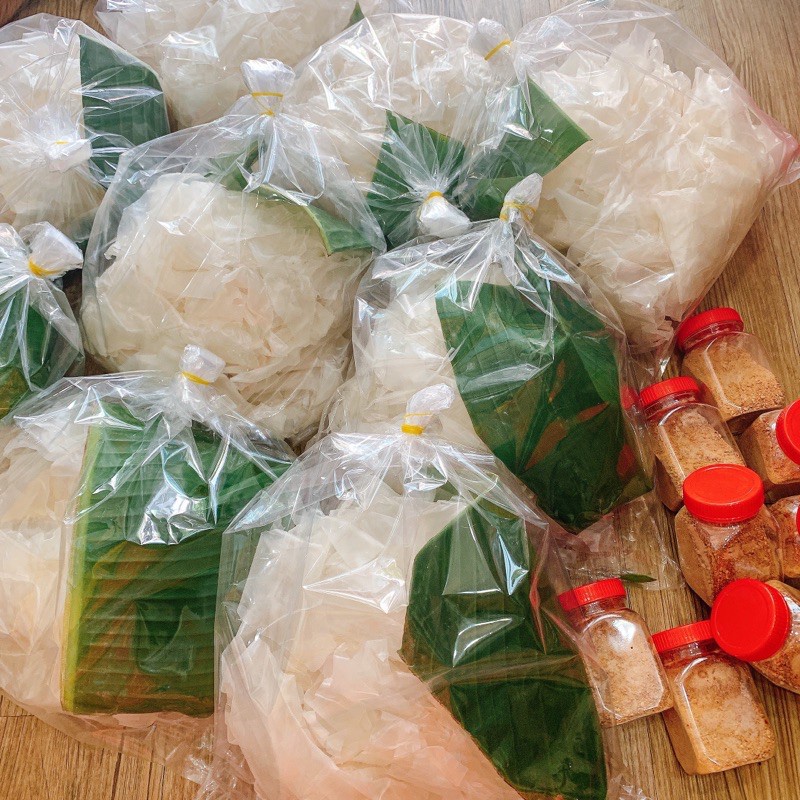 1kg BÁNH TRÁNG RÌA PHƠI SƯƠNG TẶNG KÈM MUỐI